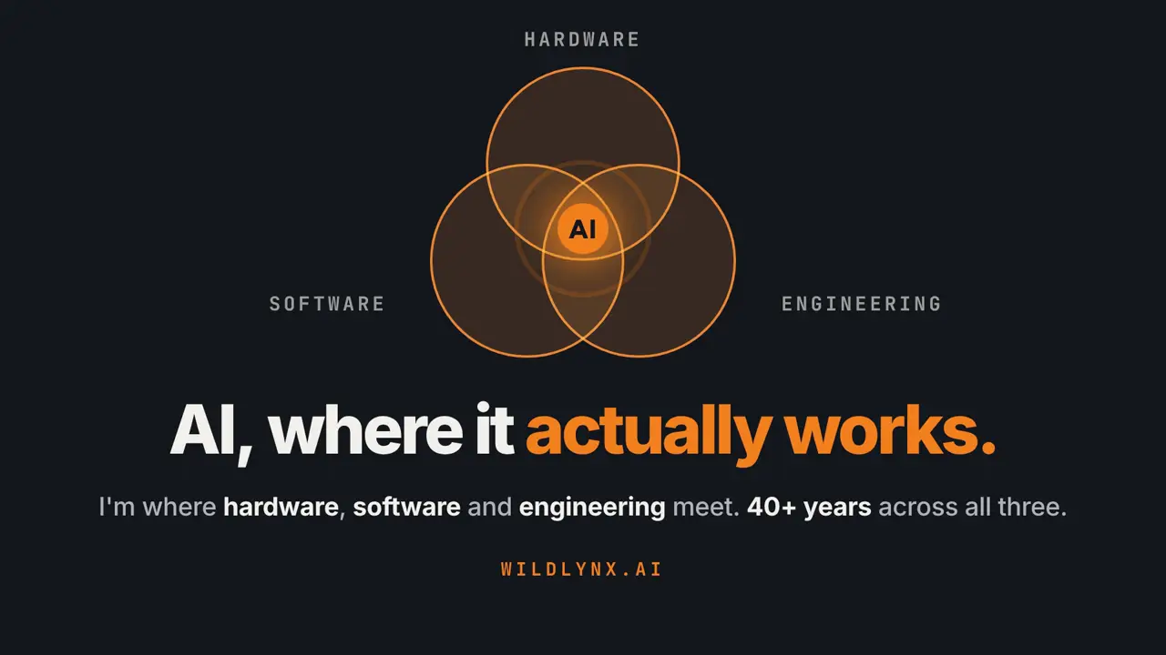 Poster frame: wildlynx.ai: AI, where it actually works