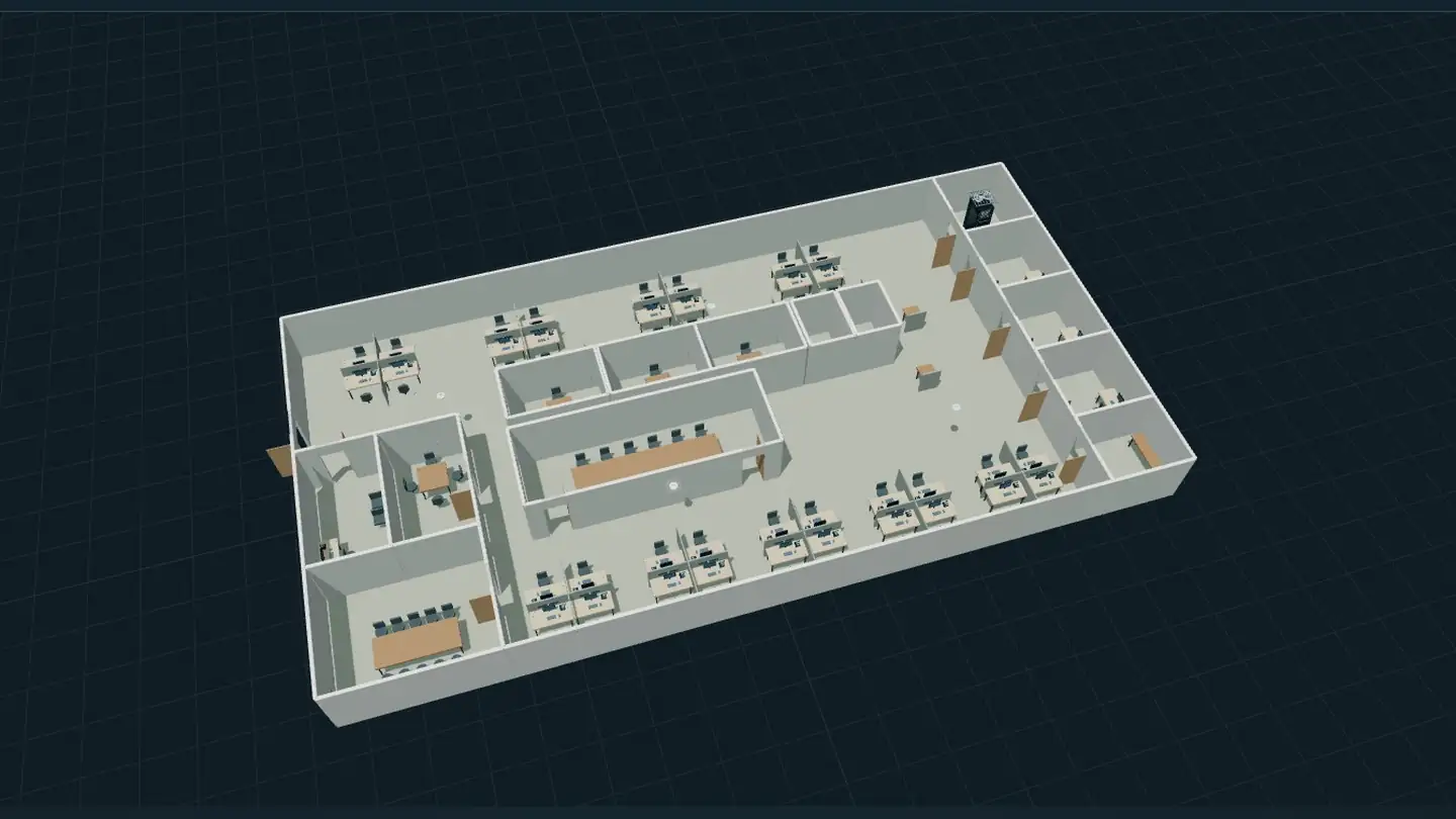Network Studio raising a drawing into a 3D building model